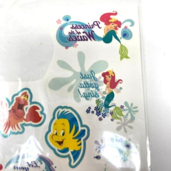 Disney's Little Mermaid Ariel Flounder Sebastian Temporary Tattoos Partly Used - Picture 2 of 5